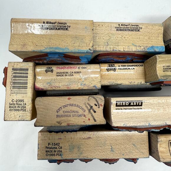 17 Rubber Stamps Stampers Anonymous Azadi Earles B. Kliban Design Hero Arts Vap - Picture 2 of 16